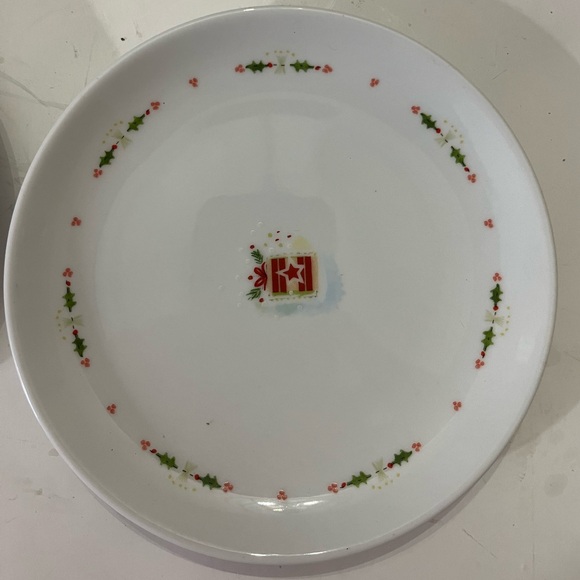 Boston Warehouse Trading Corp Holiday Dinner Plate Set Vintage Christmas 2002 - Picture 4 of 7